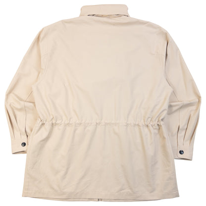 Vintage 90s YSL Yves Saint Laurent Pour Homme Zip Up Parka Jacket in cream, photo 2