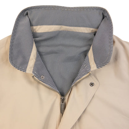 Vintage 90s YSL Yves Saint Laurent Pour Homme Zip Up Parka Jacket in cream, photo 3