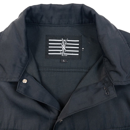 Vintage 90s YSL Yves Saint Laurent Trucker Jacket in black, photo 3