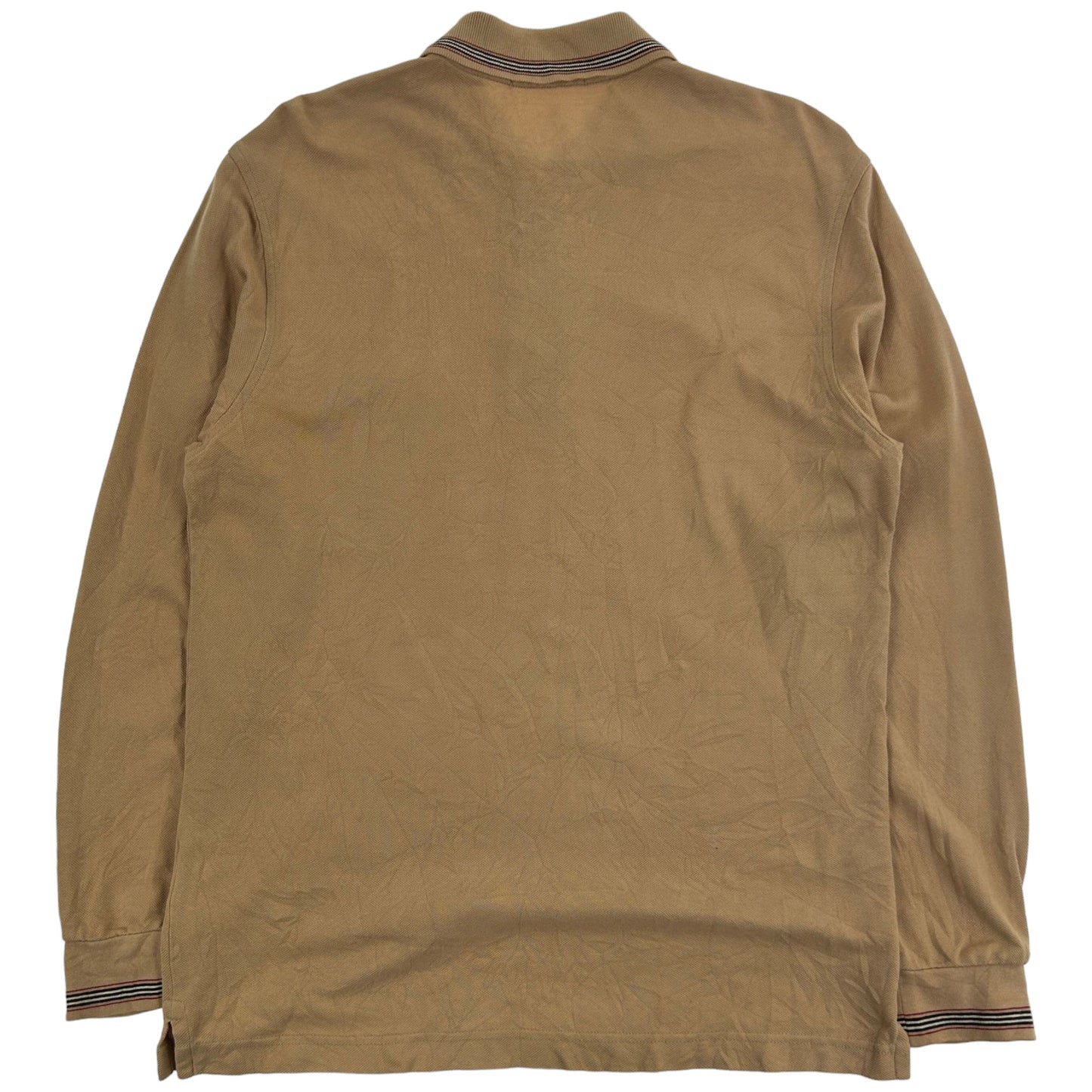 Vintage Burberry Long Sleeve Polo Shirt Size M