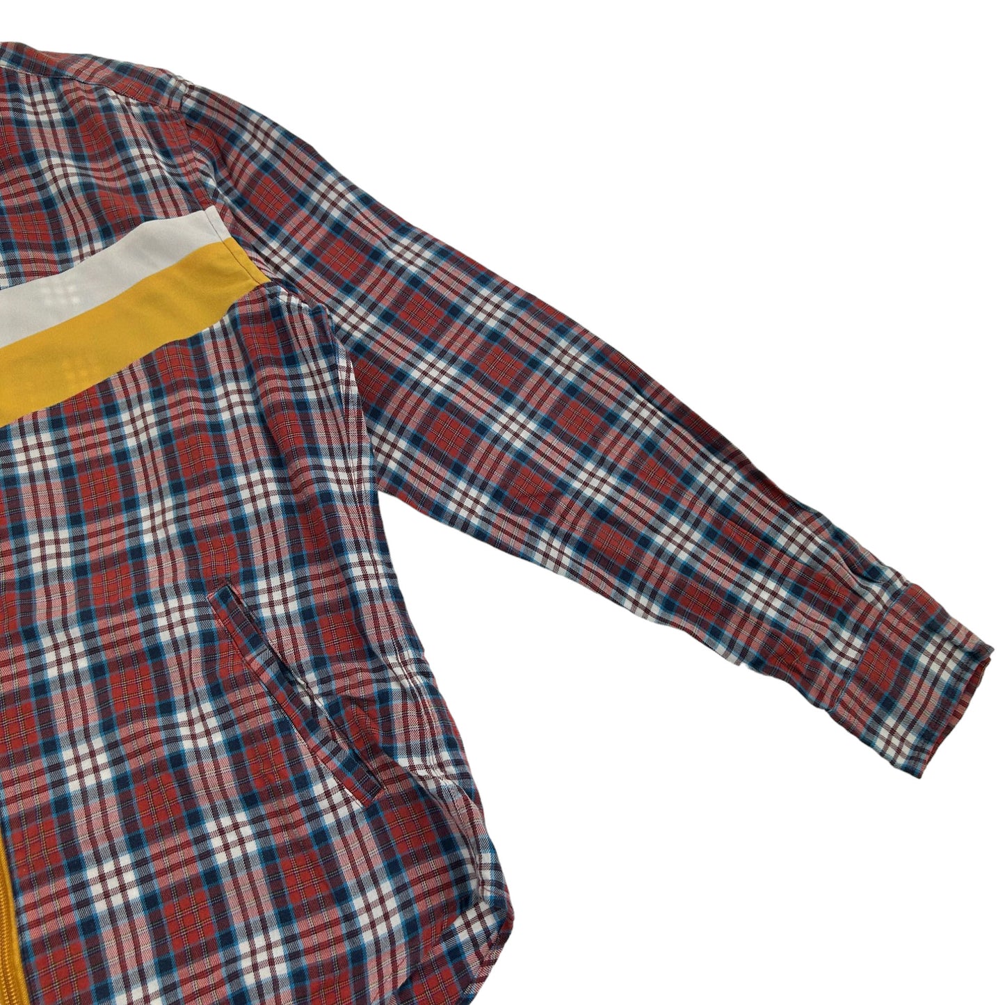 Vintage PPFM Plaid Zip-Up Shirt Size M