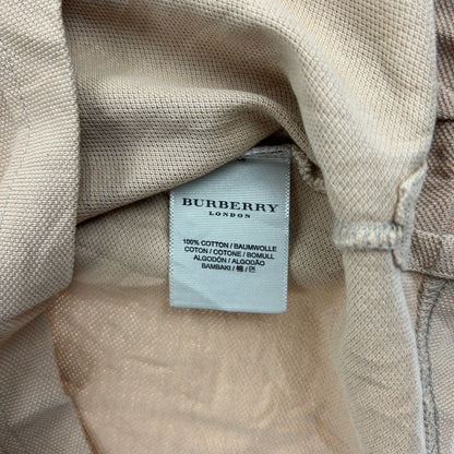 Vintage Burberry Long Sleeve Polo Shirt Size M