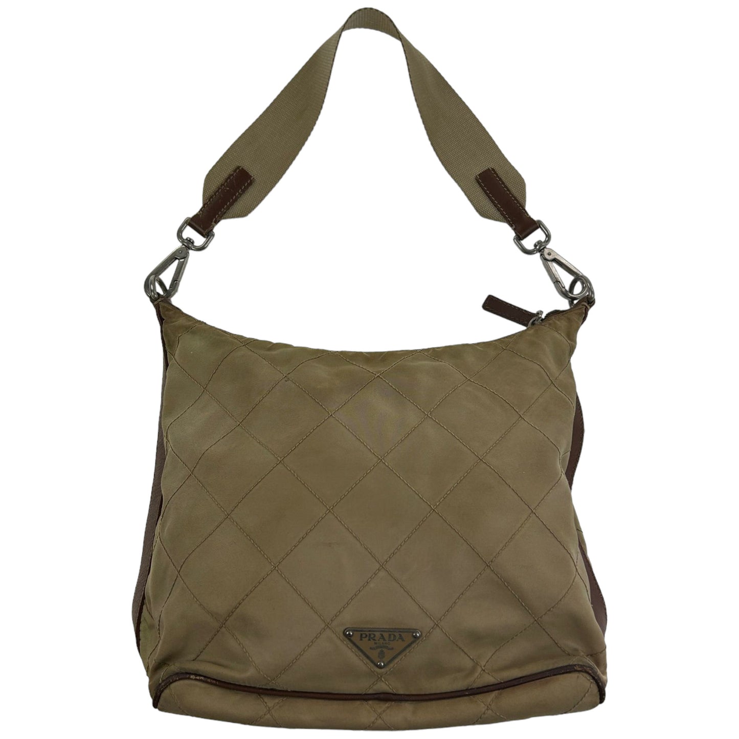 Vintage Prada Quilted Nylon Shoulder Bag