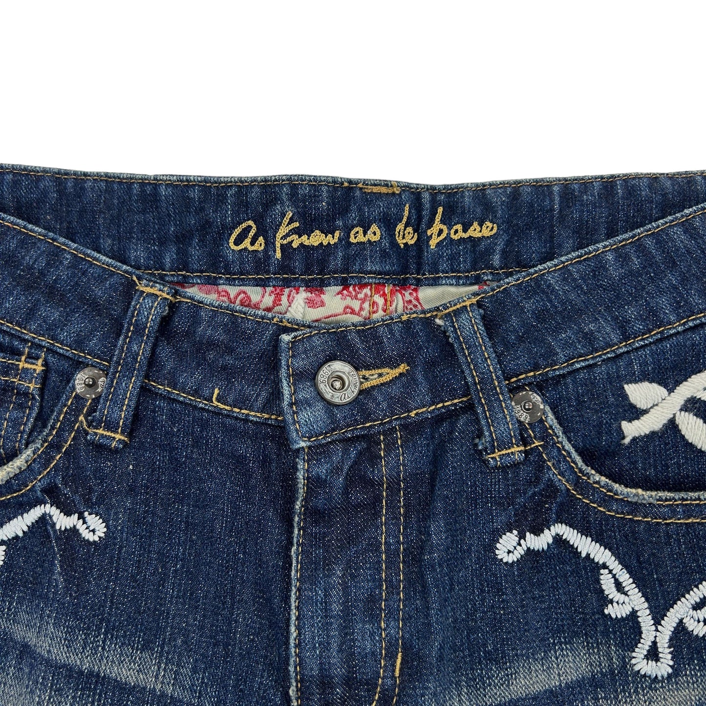 Vintage Embroidered Floral Trousers Size W29