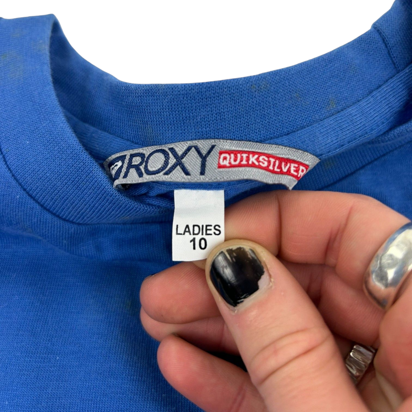 Vintage Quiksilver Roxy Logo Baby Doll T-Shirt Womans Size S