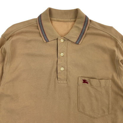 Vintage Burberry Long Sleeve Polo Shirt Size M