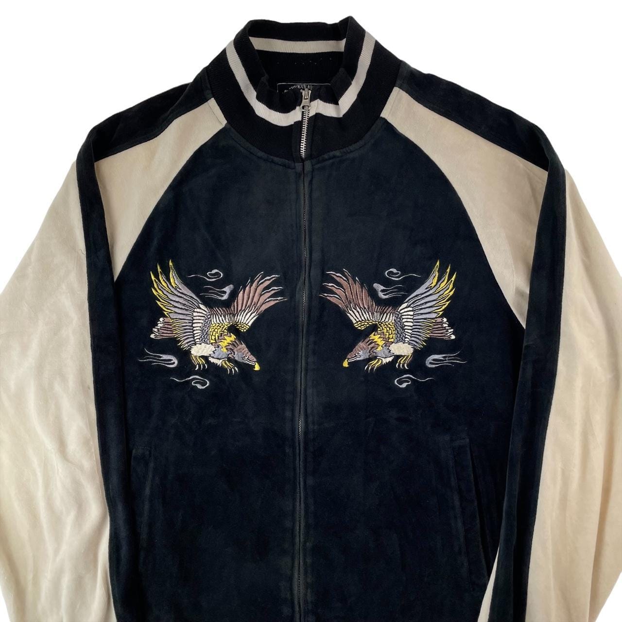 Vintage Eagle velour Japanese jacket size M - second wave vintage