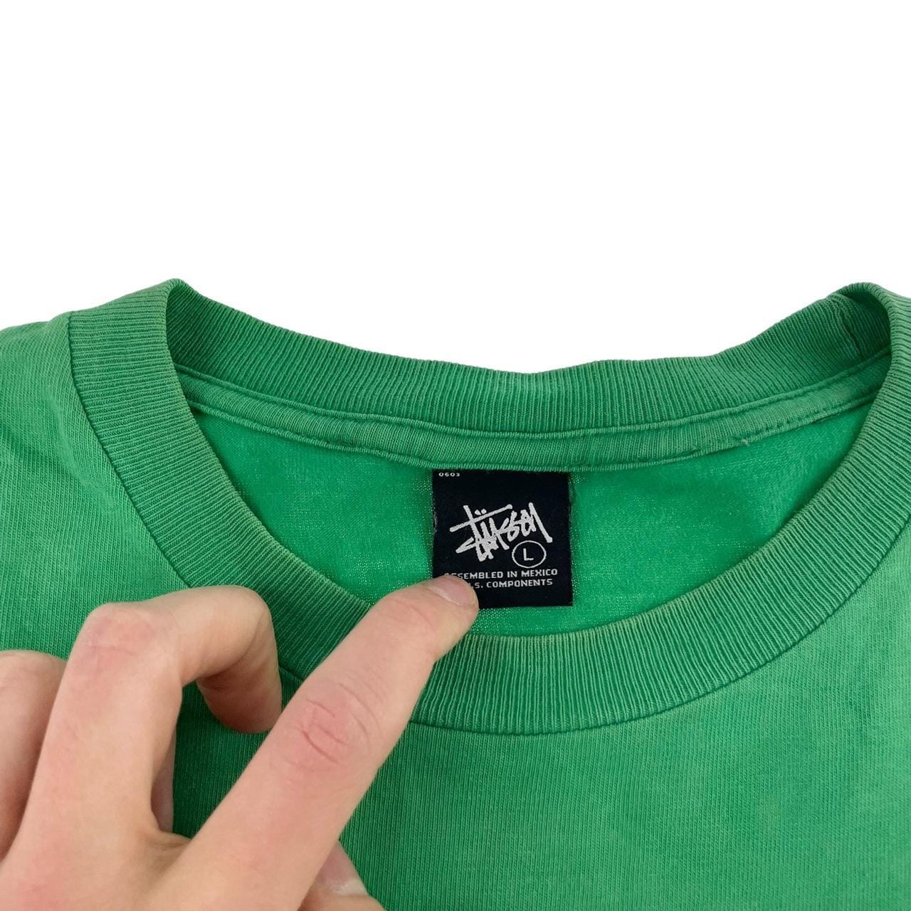 size stussy t shirt