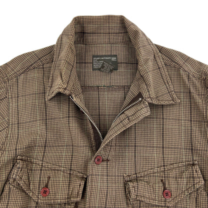 Vintage Stussy Check Pattern Jacket Size L