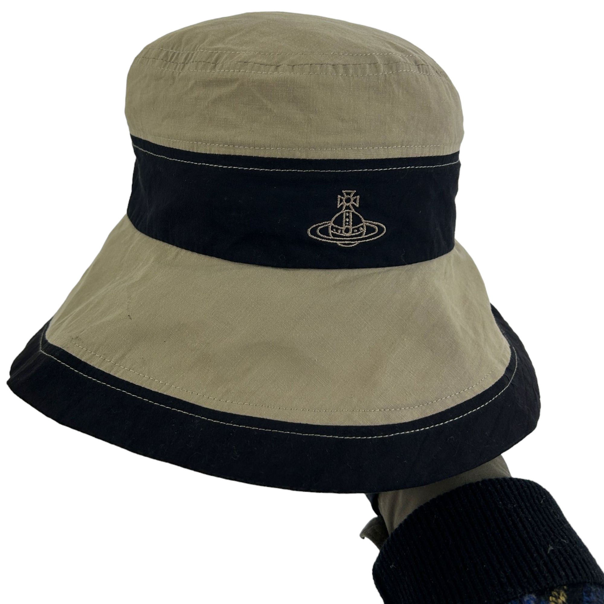 Vintage Vivienne Westwood Two-Tone Bucket Hat | Second Wave 